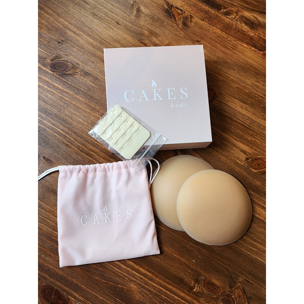 CAKES Body Sticky CAKES Plus Reusable Silicone Nipple Covers Shade Honey OG B-DD